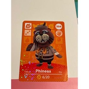 Animal Crossing Amiibo Card Phineas 304
